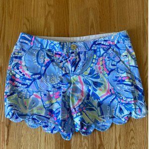 Lilly Pulitzer Buttercup Stretch Shorts Sz 4